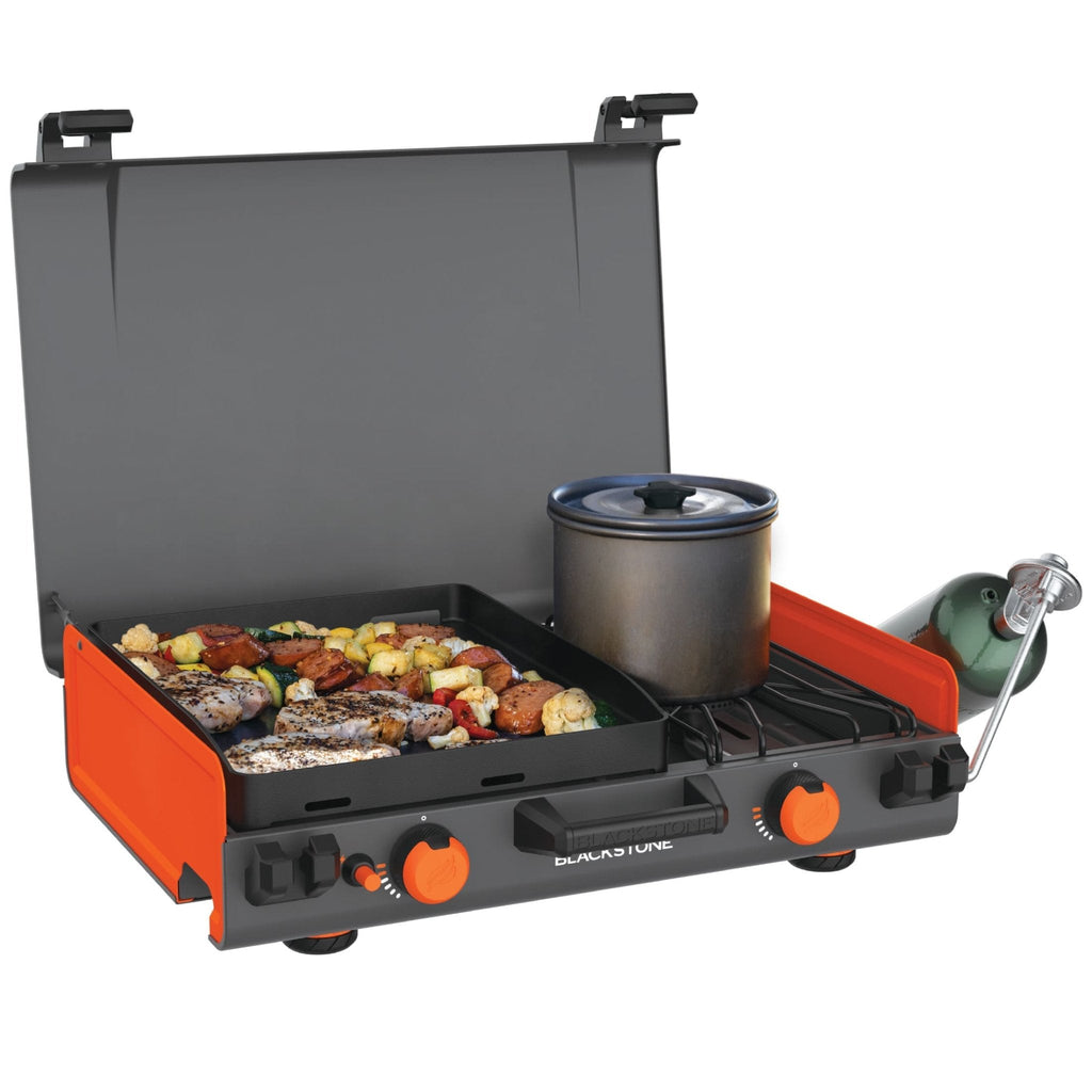 12x14" Camping Griddle with Side Burner