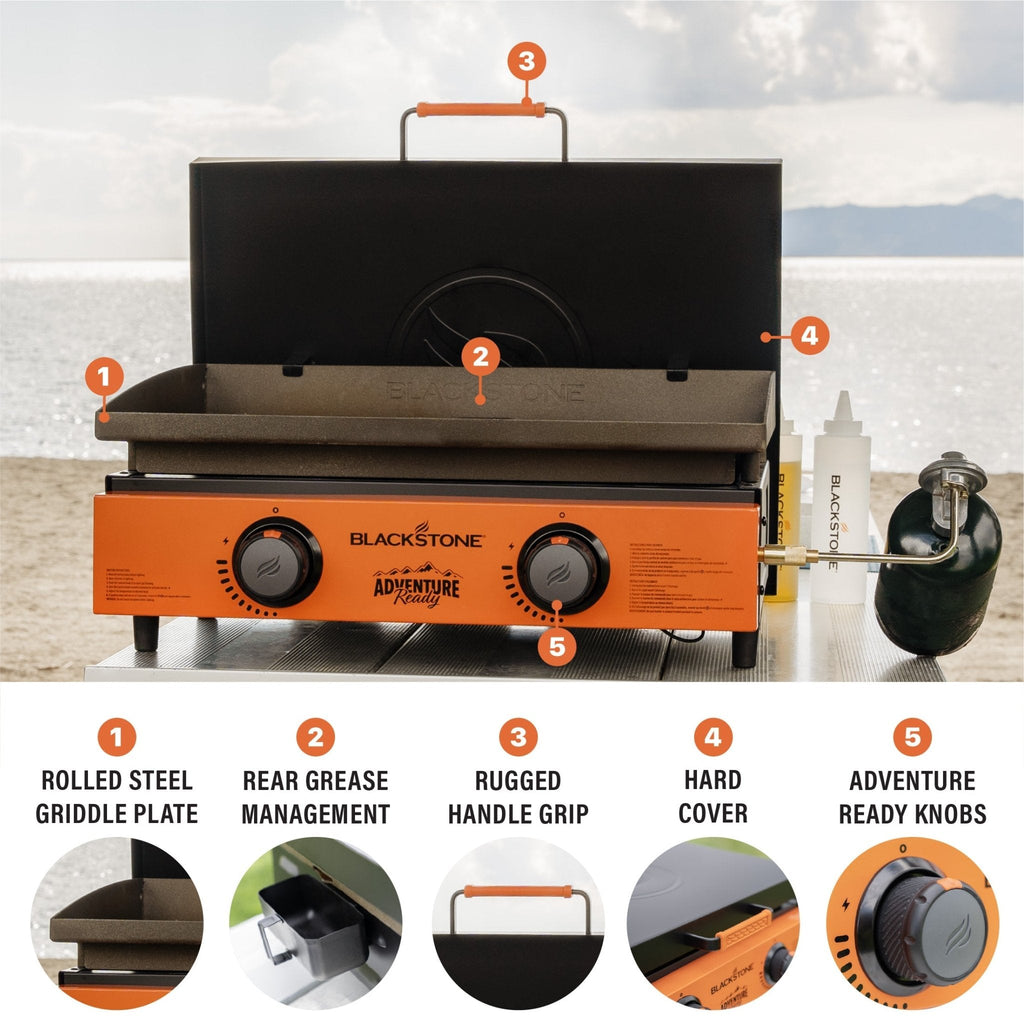 22” Tabletop Griddle with Hard Cover