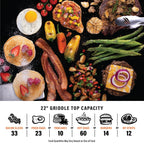 22" Griddle with Flexfold Legs (Charcoal Gray)