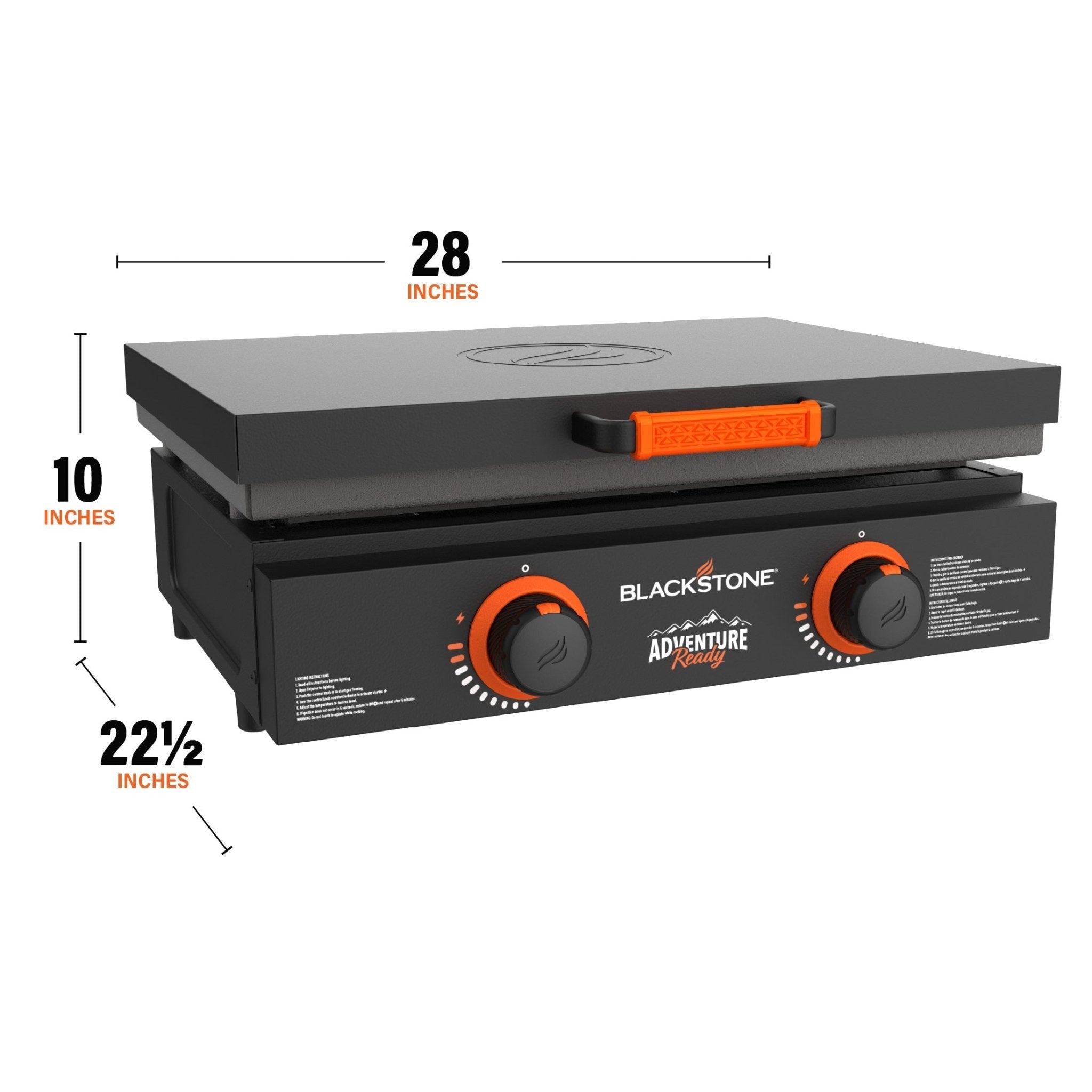 22" Griddle with Hard Cover Bundle
