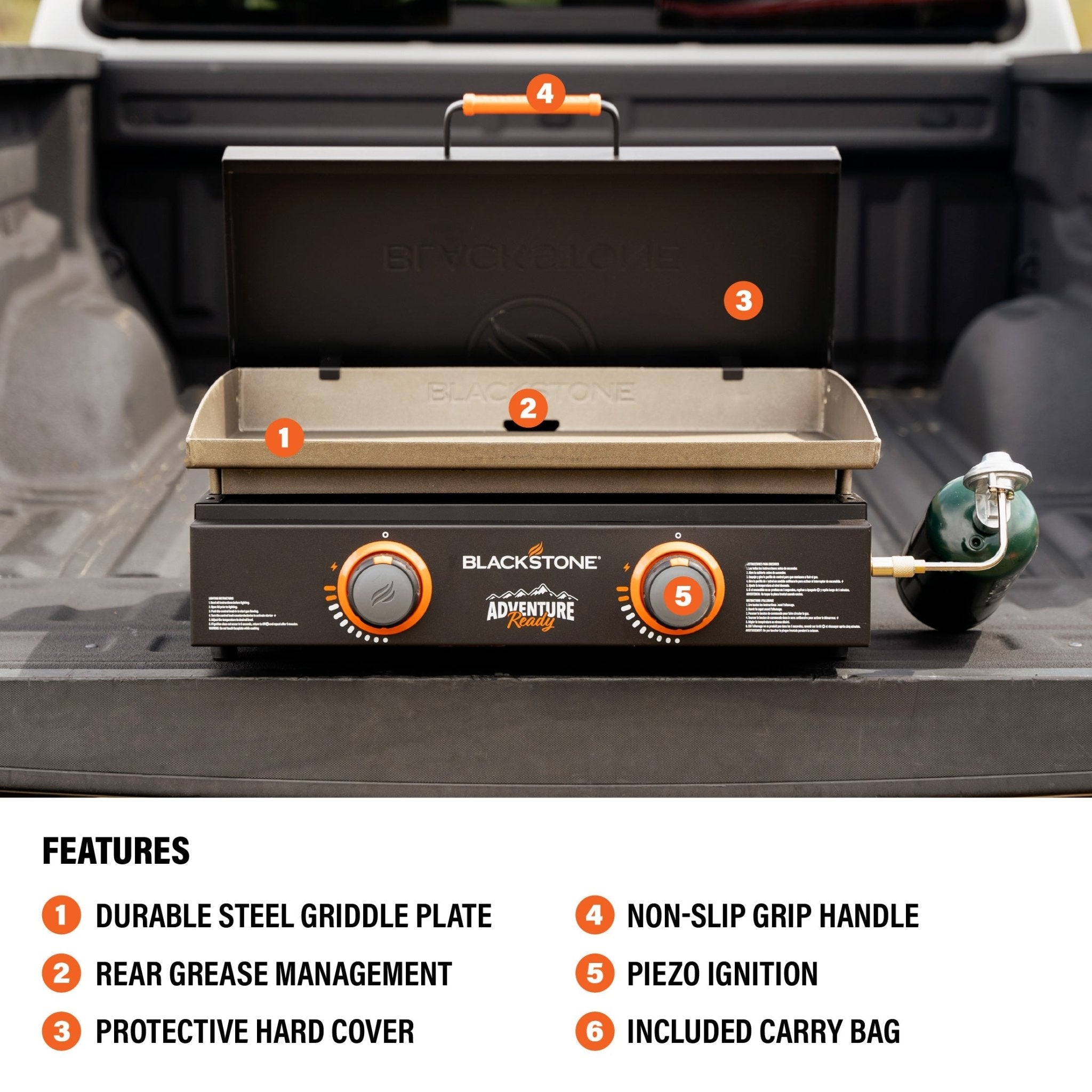 22" Griddle with Hard Cover Bundle