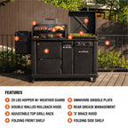 22" XL Griddle Pellet Grill Combo