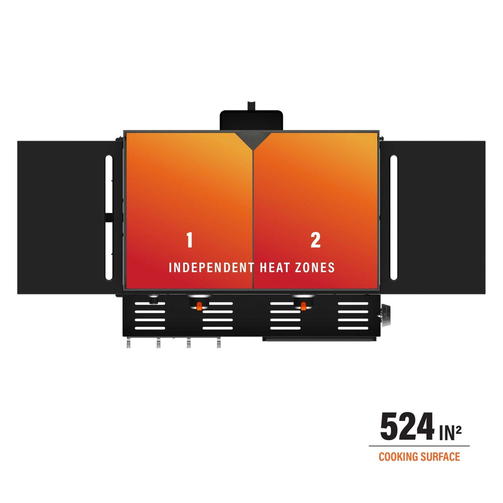 28" Griddle with Hood and Front Shelf