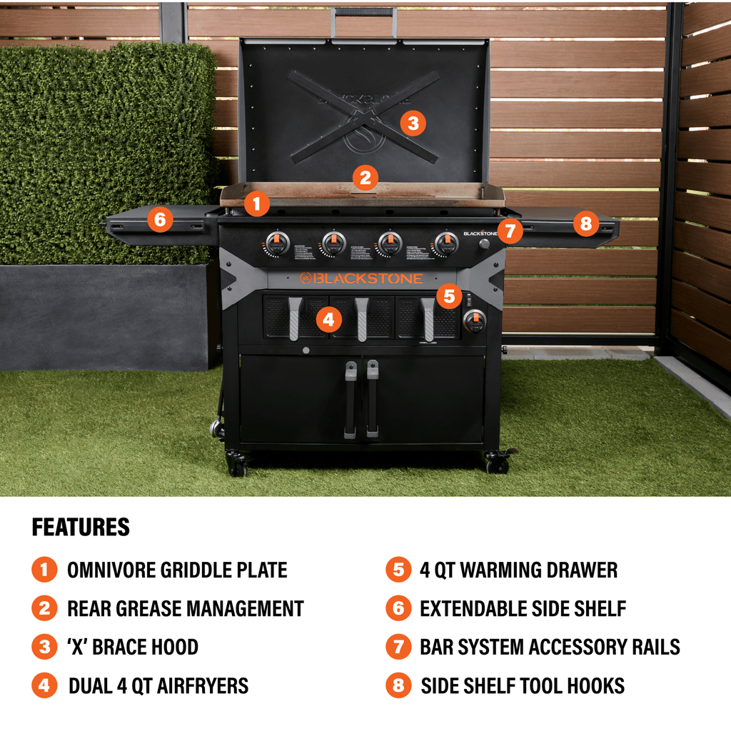 36" Griddle Airfryer Combo Bundle