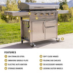 36" Griddle with Cabinet