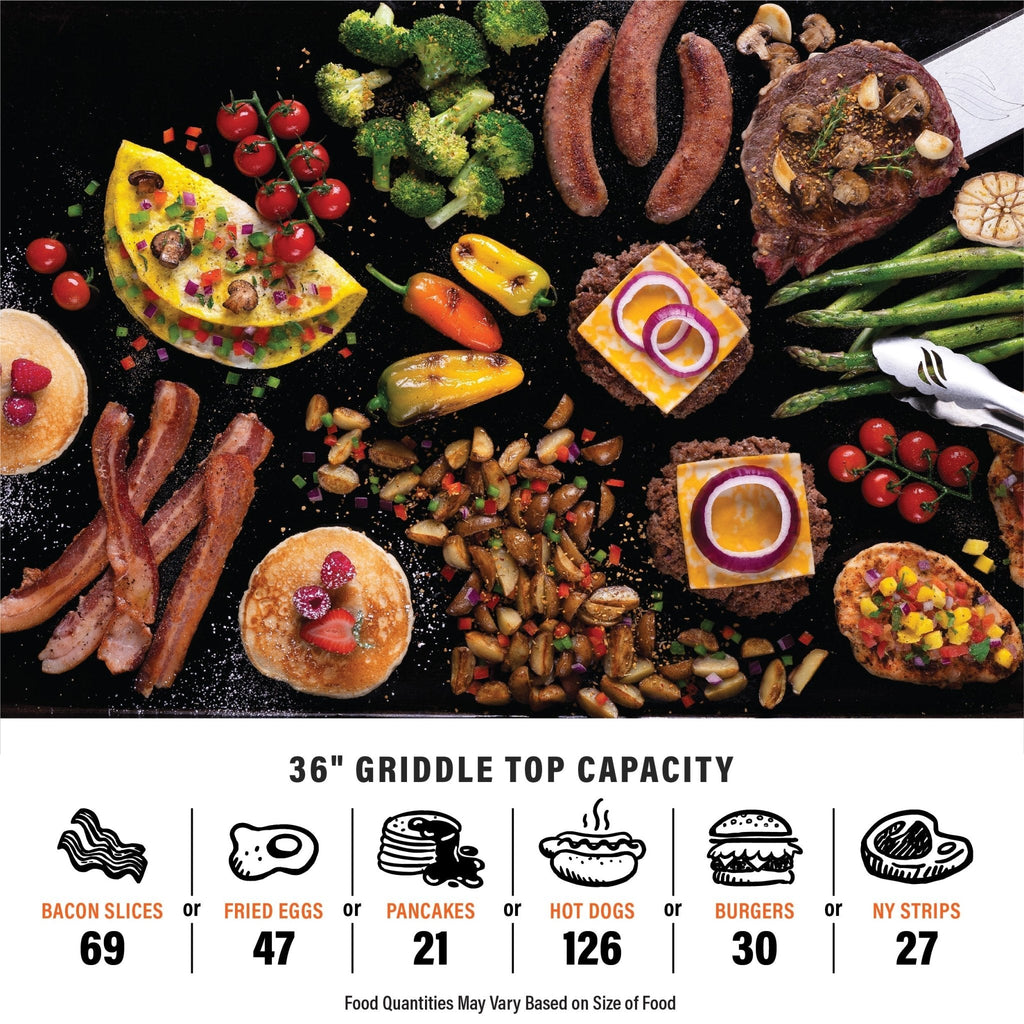 36" Griddle with Hard Cover