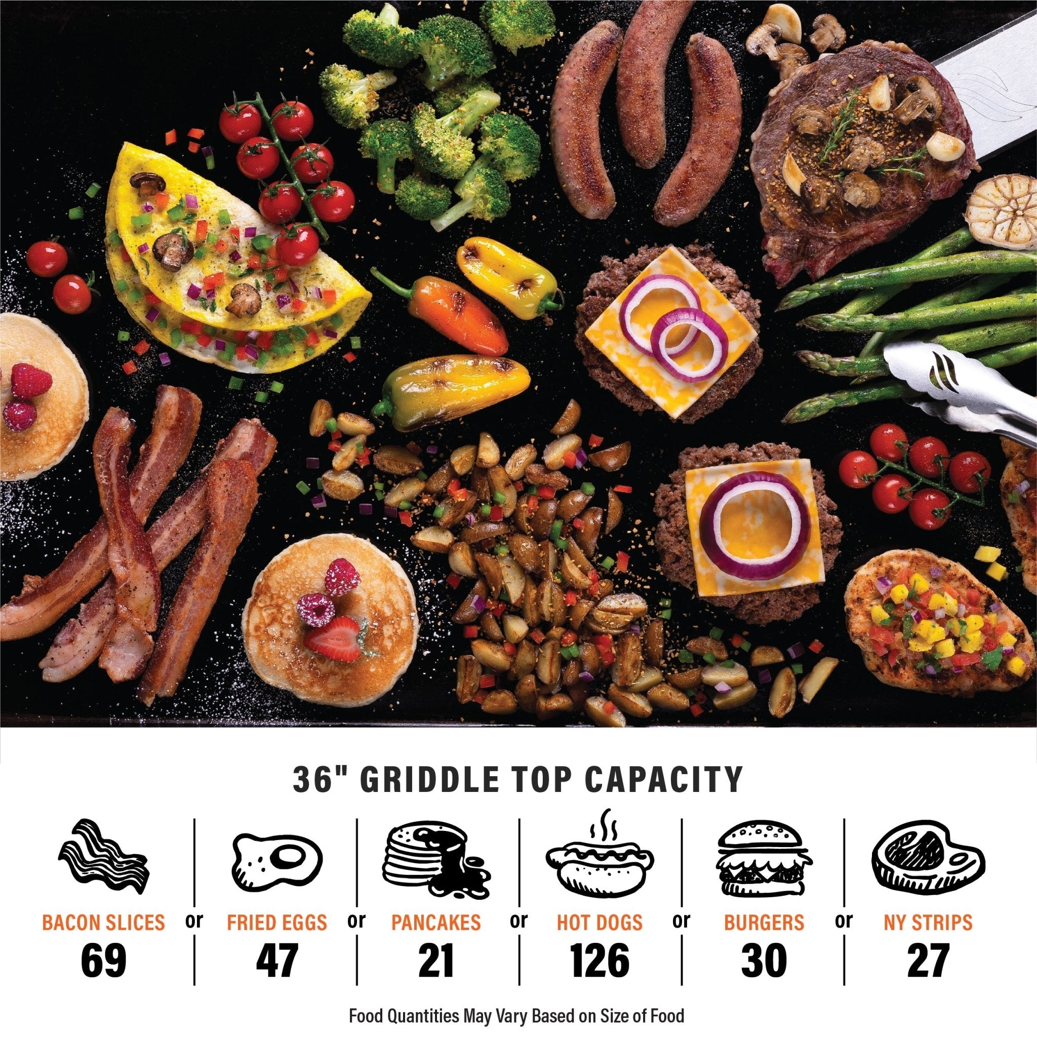 36" Griddle with Hard Cover