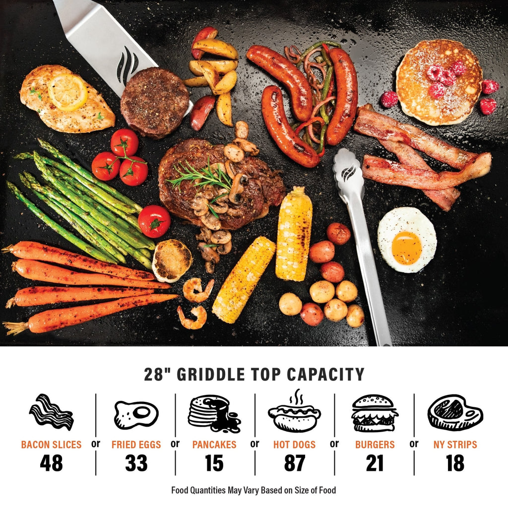 28" Griddle with Hard Cover Bundle