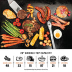 28" Griddle with Hard Cover Bundle