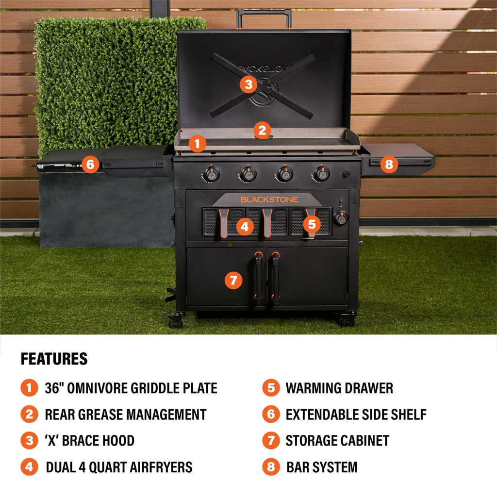 Original 36” Griddle Airfryer Combo (Natural Gas)