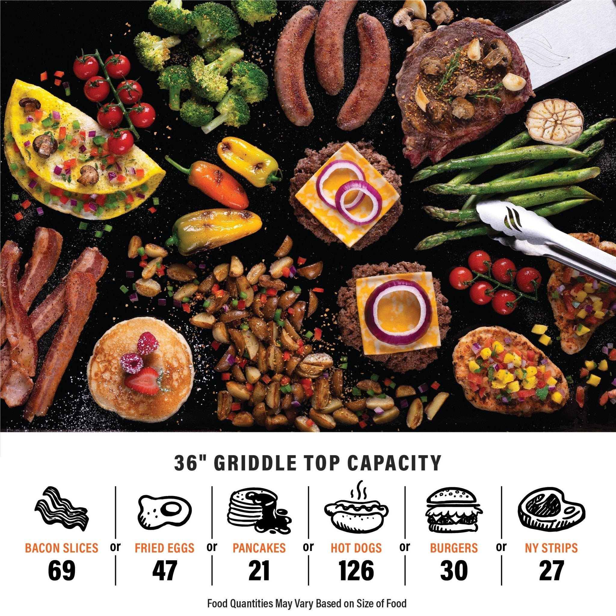 36" Drop-in Griddle with Hood (Natural Gas)